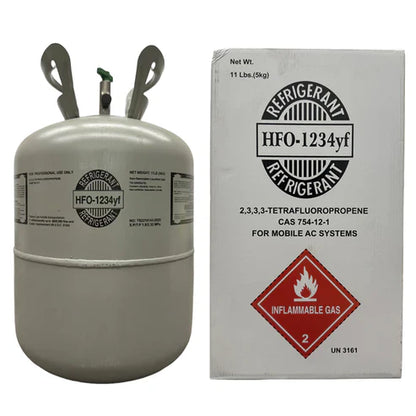 11LB R1234yf Refrigerant Freon for Air Conditioners - Steel Cylinder Packaging Tank